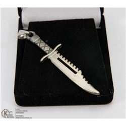 NEW HEAVY METAL MENS DAGGER NECKLACE CHAIN PENDANT