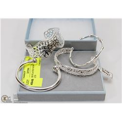 4PC SILVER PLATED NEW BRACELETS