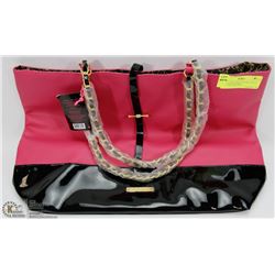 NEW LARGE PINK TOTE SAC JUICY COUTURE HANDBAG