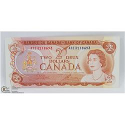 1974 UNCIRCULATED CANADIAN $2 BANK NOTE