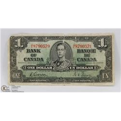 1937 CANADIAN $1 BANK NOTE