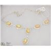 Image 1 : #104-AUSTRALIAN TRIPLE FIRE OPAL NECKLACE