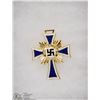 Image 1 : NAZI MOTHER'S CROSS PIN WITH SIGNATURE ON BACK