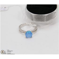 #44-TRIPLE FIRE OPAL GEMSTONE RING