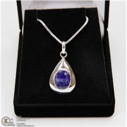 #23-NATURAL BLUE SAPPHIRE PENDANT