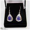 Image 1 : #22-NATURAL BLUE SAPPHIRE EARRINGS