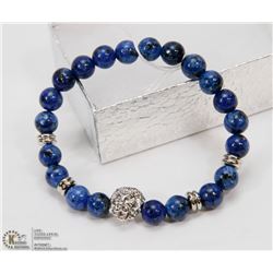 #6-NATURAL BLUE LAPIS BRACELET