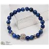 Image 1 : #6-NATURAL BLUE LAPIS BRACELET