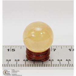 #12-NATURAL YELLOW CITRINE SPHERE BALL & STAND