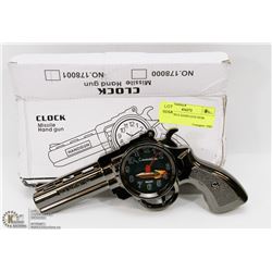 NEW MISSILE HAND GUN DESK CLOCK