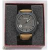 Image 1 : CURREN WATCH WITH GENUINE LEATHER BROWN STRAP