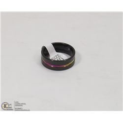 MENS WEDDING STYLE BAND RING SZ 10