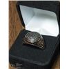 Image 2 : 1) TWO TONED STERLING SILVER MEN'S RING SIZE 10