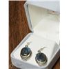 Image 2 : 6) STERLING SILVER LABRADORITE EARRINGS