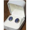 Image 2 : 8) STERLING SILVER LAPIS LAZULI EARRINGS