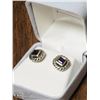 Image 2 : 10) STERLING SILVER AMETHYST EARRINGS