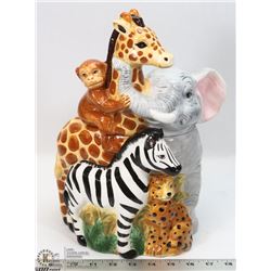 SAFARI ANIMALS COOKIE JAR