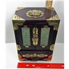 Image 3 : 12 - ASIAN STYLE LACQUER JEWELRY BOX &