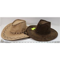 2 NEW COWBOY STYLE SUMMER HATS