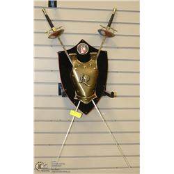 LARGE WALL HANGING COAT OF ARMS.