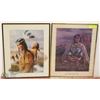 Image 1 : LOT OF 2 NATIVE PRINTS FRAMED INCL "MAY THE DAWN