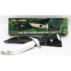 CAL-HAWK DEFENDER HUNTING KNIFE.