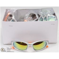 CASE OF DESIGNER SUNGLASSES, SILVER FRAMES &