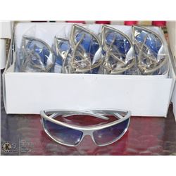 CASE OF  GREY AND BLUE LENS DESIGNER  SUNGLASSES