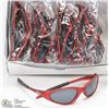 Image 1 : CASE OF OAKLEY REPLICA SUNGLASSES, RED WITH BLACK
