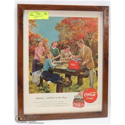 VINTAGE 1950 COCA-COLA ADVERTISEMENT