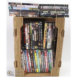 BOX OF DVD MOVIES.