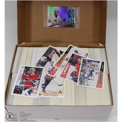 BOX OF UPPER DECK HOCKEY CARDS 1990-2015