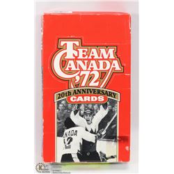UNOPENED BOX OF TEAM CANADA 1972 HOCKEY CARDS