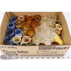 10) 28 MINIATURE "BARK" CONTAINERS IN VARIOUS