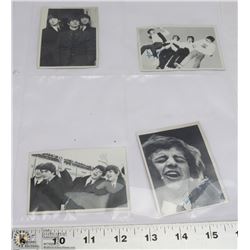 LOT OF FOUR 1964 TOPPS BEATLES CARDS.