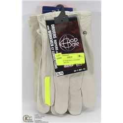 2 PAIRS OF BOB BALE LEATHER GLOVES SIZE XL