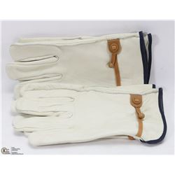 2 PAIRS OF CONDOR COW LEATHER GLOVES SIZE XL