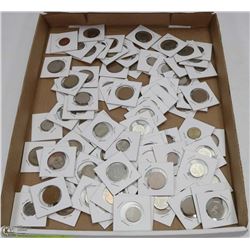 FLAT OF 86  FOREIGN OLD COINS.