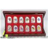 Image 1 : CHINESE ZODIAC TOKENS IN DISPLAY BOX.