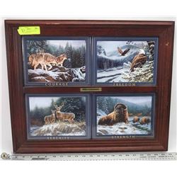 BRADFORD EXCHANGE 4 PLATE "NATIVES HARMONY"