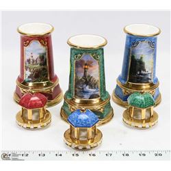 LOT OF 3 LIGHTHOUSES COLLECTIBLES