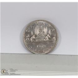 1975 CANADIAN CANOE $1.00 COIN.