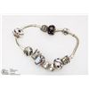 Image 1 : PANDORA STYLE  BRACELET WITH 10 CHARMS