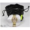 Image 2 : NEW GUESS CRYSTAL BEZEL WATCH GOLD TONE MSRP $155