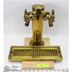 PERLICK BRASS DOUBLE BEER TAP MADE IN MILWAUKEE