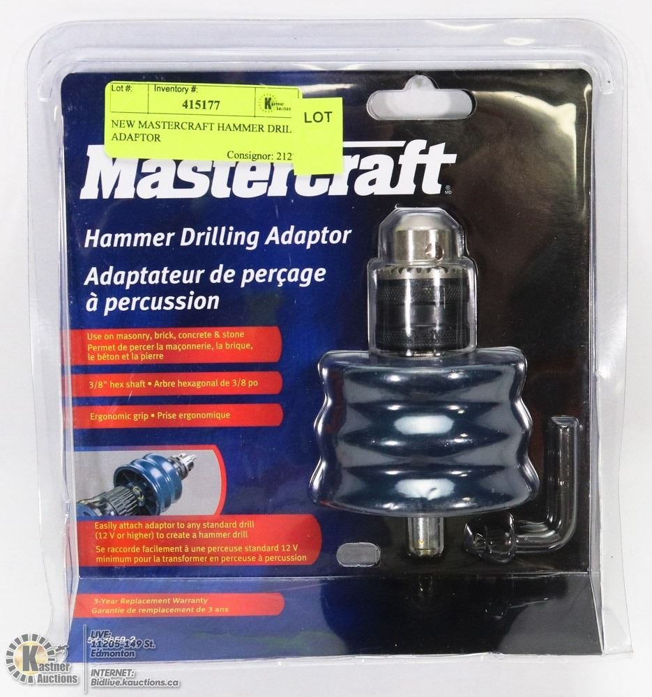 Mastercraft Rip Hammer NEW MASTERCRAFT HAMMER DRILL ADAPTOR