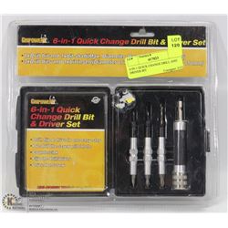 6-IN-1 QUICK CHANGE DRILL AND DRIVER BIT