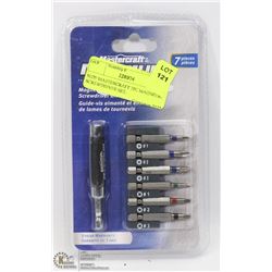 NEW MASTERCRAFT 7PC MAGNETIC SCREWDRIVER SET.