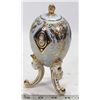 Image 1 : FABERGE PORCELAIN PEDESTAL EGG