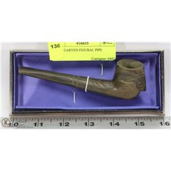 HAND CARVED FIGURAL PIPE